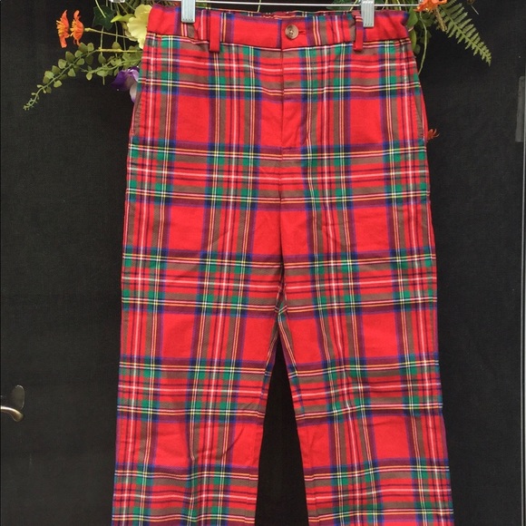 boys christmas plaid pants